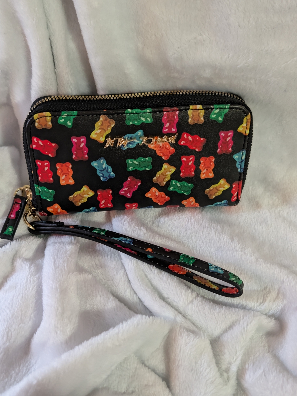 Betsey Johnson Gummy Bear Zip-Around Wristlet Wallet
